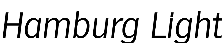 Hamburg Light Ita Font Download Free