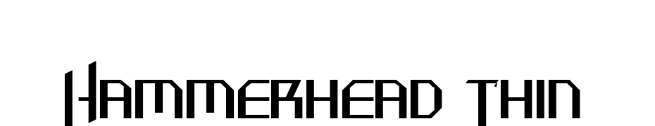 Hammerhead Thin Font Download Free