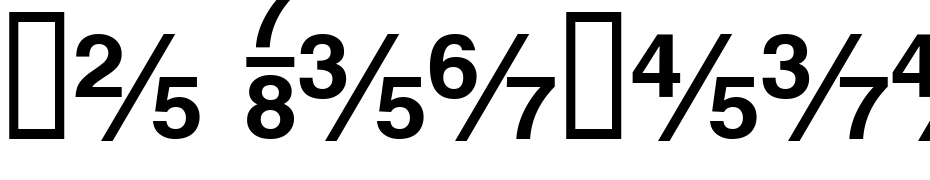 He Fractions Bold Font Download Free