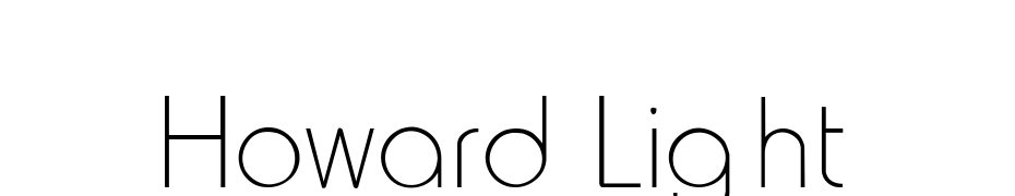 Howard Light Font Download Free