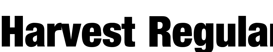 Harvest Regular Font Download Free