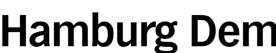 Hamburg Demi Bold Font Download Free