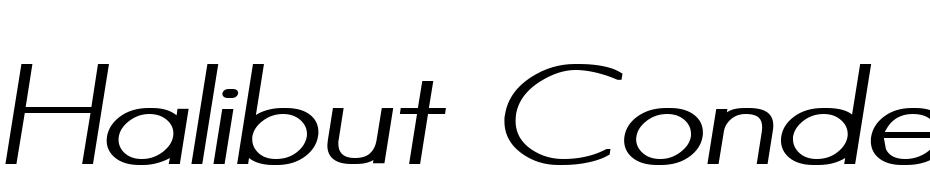 Halibut Condensed Italic Font Download Free