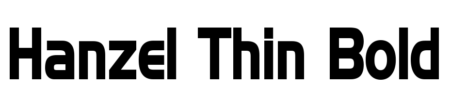 Hanzel Thin Bold Font Download Free