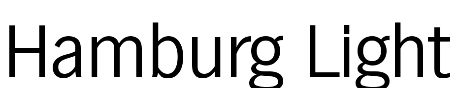 Hamburg Light Font Download Free