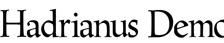 Hadrianus Demo Font Download Free