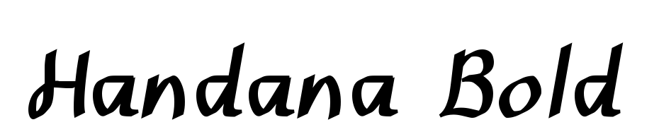 Handana Bold Font Download Free