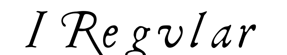 I Regular Font Download Free