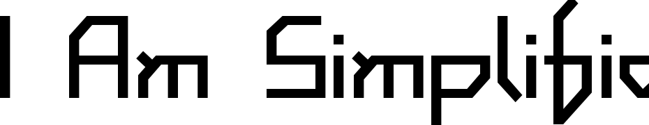 I Am Simplified Font Download Free