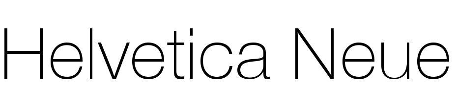 Helvetica Neue Cyr Thin Font Download Free