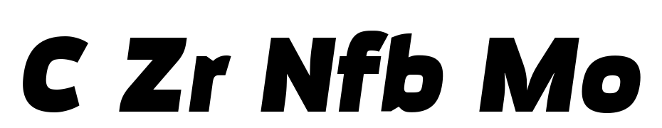 C Zr Nfb Mo Font Download Free