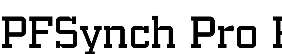 PFSynch Pro Regular Font Download Free