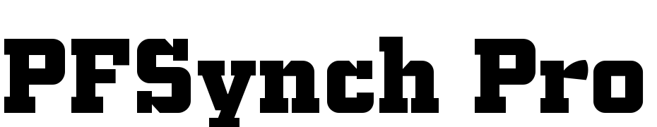 PFSynch Pro Black Font Download Free