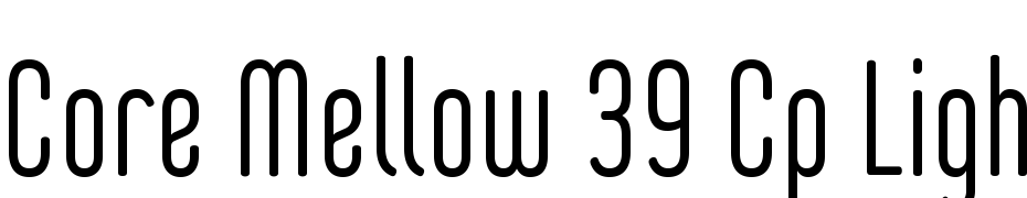 Core Mellow 39 Cp Light Scarica Caratteri Gratis