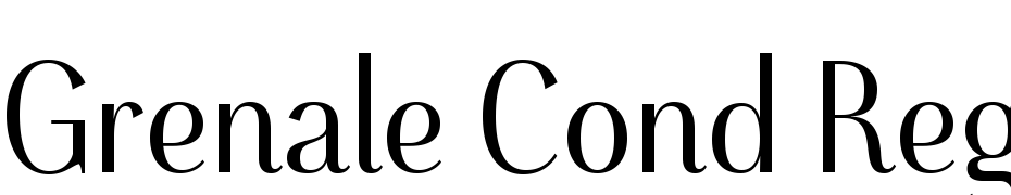 Grenale Cond Regular Font Download Free