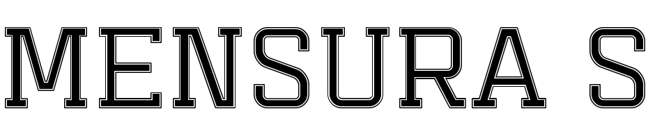 Mensura Slab Titling 4 Font Download Free