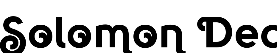 Solomon Deco Heavy cкачати шрифт безкоштовно
