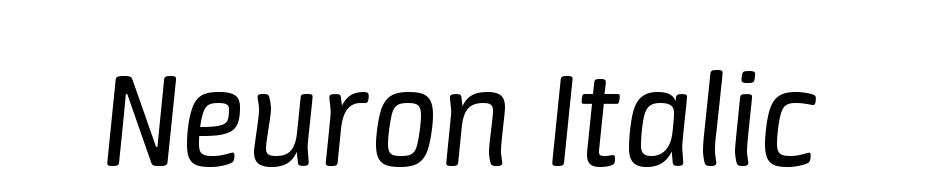 Neuron Italic Font Download Free