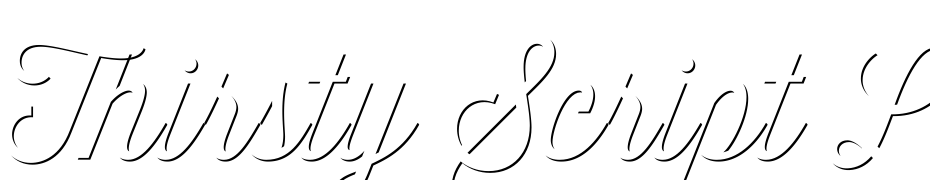 Thirsty Script Light Shd Font Download Free
