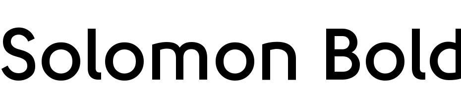 Solomon Bold cкачати шрифт безкоштовно