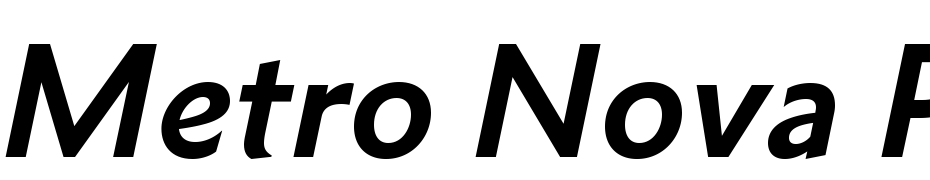 Metro Nova Pro Bold Italic Font Download Free