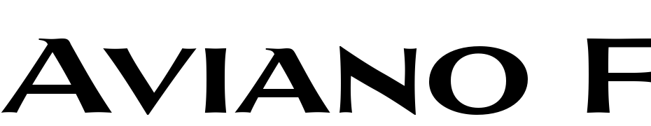 Aviano Flare Bold Scarica Caratteri Gratis