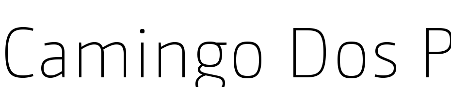 Camingo Dos Pro Extra Light Yazı tipi ücretsiz indir