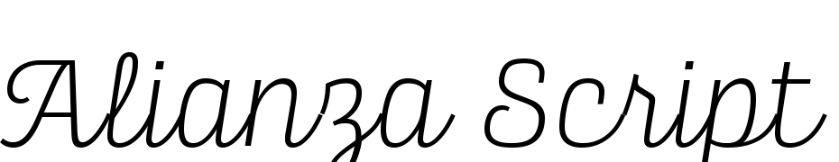 Alianza Script 200 Scarica Caratteri Gratis