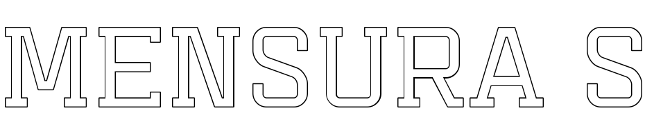 Mensura Slab Titling 2 Font Download Free
