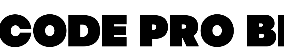 Code Pro Black Font Download Free