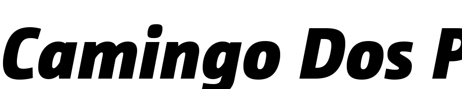 Camingo Dos Pro Black Italic Font Download Free