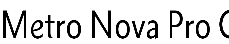 Metro Nova Pro Cond Font Download Free
