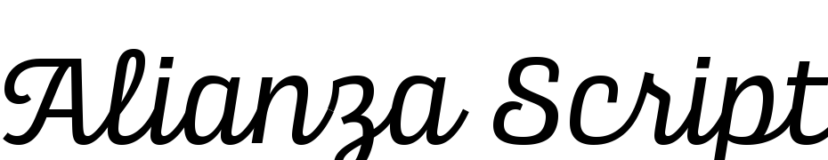 Alianza Script 400 Yazı tipi ücretsiz indir