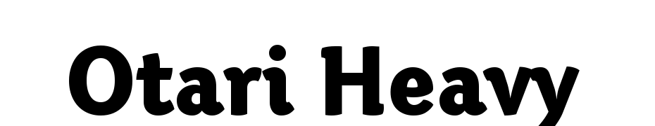 Otari Heavy Font Download Free