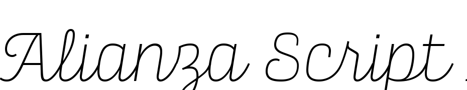 Alianza Script 100 Font Download Free