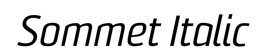 Sommet Italic Font Download Free