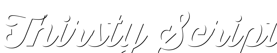 Thirsty Script Extrabold Shd Yazı tipi ücretsiz indir