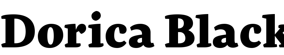 Dorica Black Font Download Free