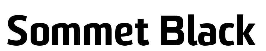 Sommet Black Font Download Free