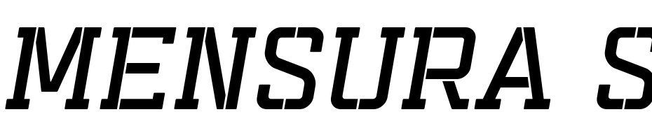 Mensura Slab Titling 6 Italic Font Download Free