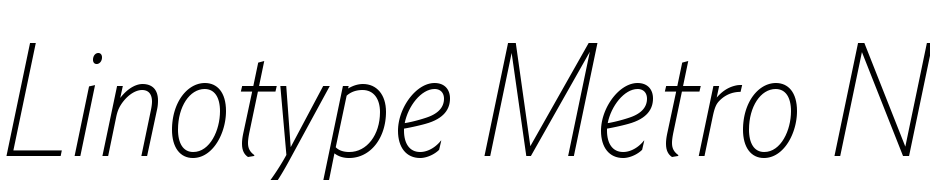 Metro Nova Pro Cond Light It Font Download Free
