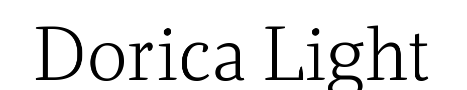 Dorica Light Scarica Caratteri Gratis