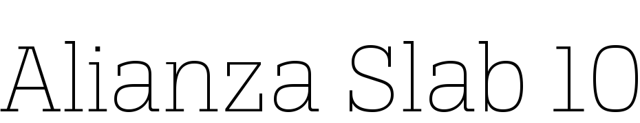Alianza Slab 100 Font Download Free