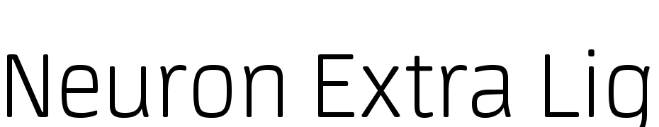 Neuron Extra Light Font Download Free