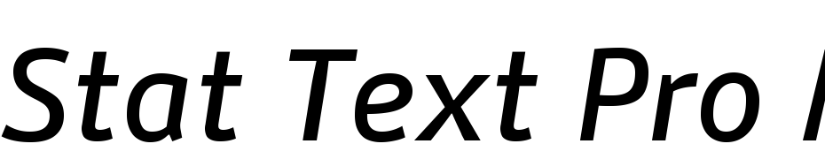 Stat Text Pro Medium Italic Font Download Free