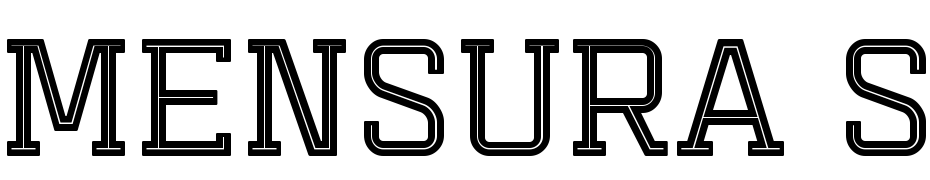 Mensura Slab Titling 3 Yazı tipi ücretsiz indir