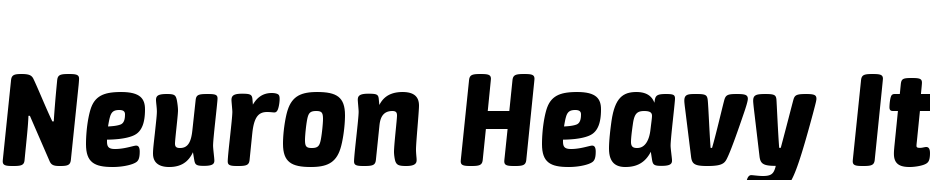 Neuron Heavy Italic Font Download Free