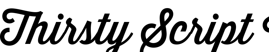 Thirsty Script Medium Fuente Descargar Gratis