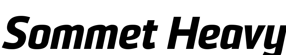 Sommet Heavy Italic Font Download Free