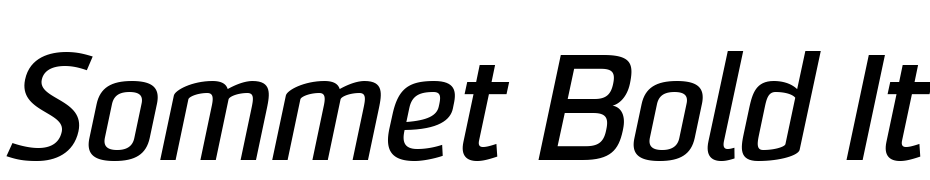 Sommet Bold Italic Scarica Caratteri Gratis